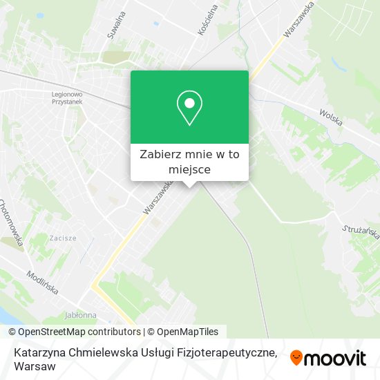 Mapa Katarzyna Chmielewska Usługi Fizjoterapeutyczne