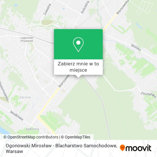 Mapa Ogonowski Mirosław - Blacharstwo Samochodowe