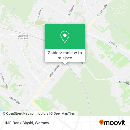 Mapa ING Bank Śląski