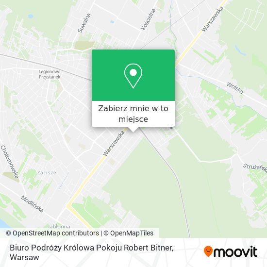 Mapa Biuro Podróży Królowa Pokoju Robert Bitner