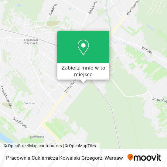 Mapa Pracownia Cukiernicza Kowalski Grzegorz