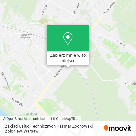 Mapa Zakład Usług Technicznych Kasmar Żochowski Zbigniew