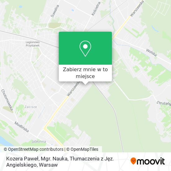 Mapa Kozera Paweł, Mgr. Nauka, Tłumaczenia z Jęz. Angielskiego