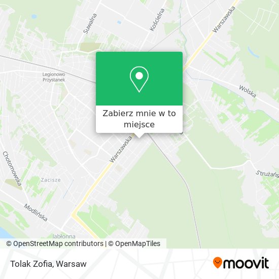 Mapa Tolak Zofia