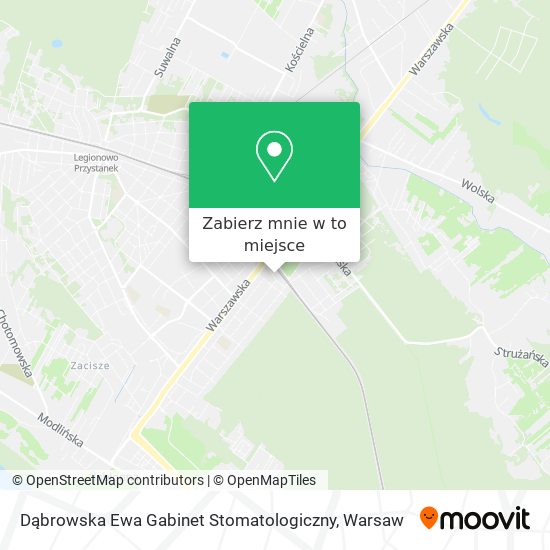 Mapa Dąbrowska Ewa Gabinet Stomatologiczny