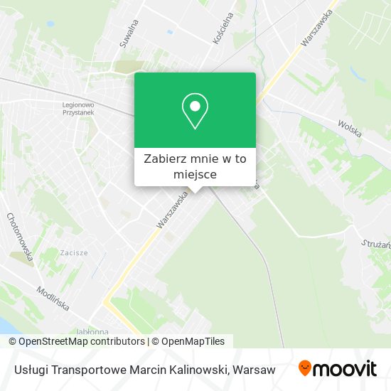 Mapa Usługi Transportowe Marcin Kalinowski