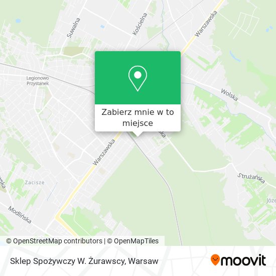 Mapa Sklep Spożywczy W. Żurawscy