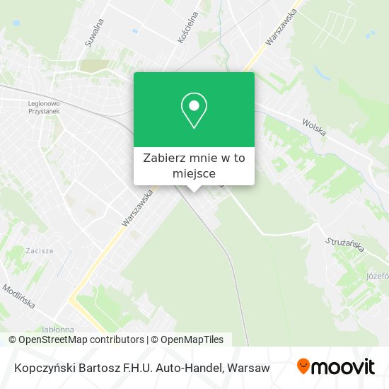 Mapa Kopczyński Bartosz F.H.U. Auto-Handel