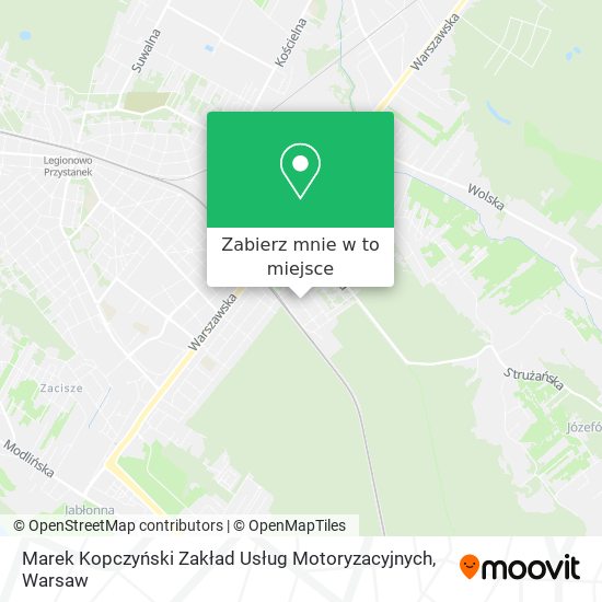 Mapa Marek Kopczyński Zakład Usług Motoryzacyjnych