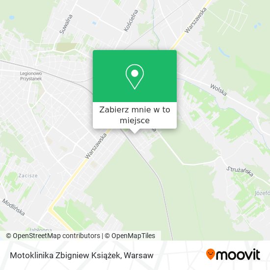 Mapa Motoklinika Zbigniew Książek