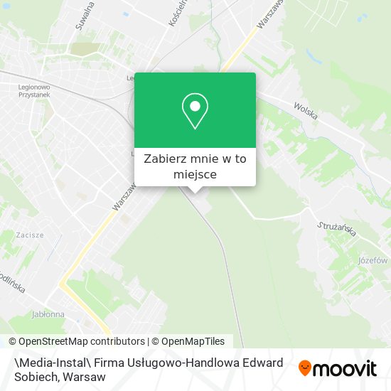 Mapa \Media-Instal\ Firma Usługowo-Handlowa Edward Sobiech