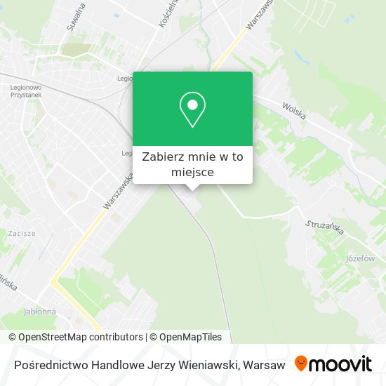 Mapa Pośrednictwo Handlowe Jerzy Wieniawski