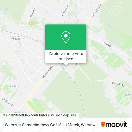 Mapa Warsztat Samochodowy Goźliński Marek