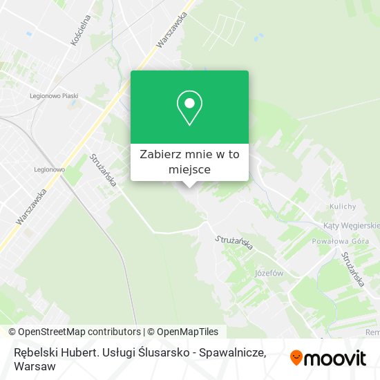 Mapa Rębelski Hubert. Usługi Ślusarsko - Spawalnicze