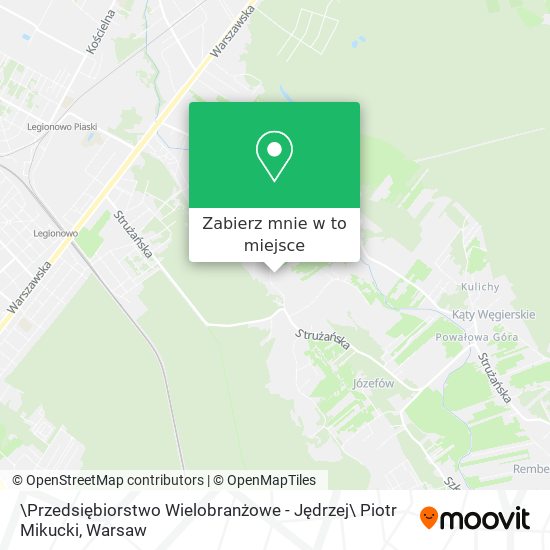 Mapa \Przedsiębiorstwo Wielobranżowe - Jędrzej\ Piotr Mikucki