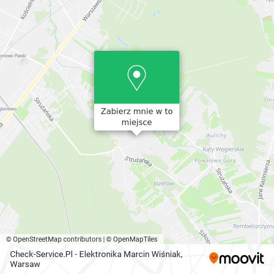 Mapa Check-Service.Pl - Elektronika Marcin Wiśniak