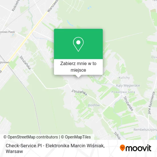 Mapa Check-Service.Pl - Elektronika Marcin Wiśniak
