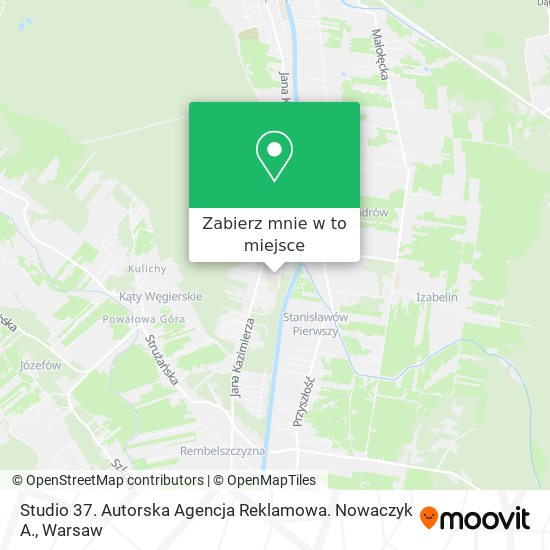 Mapa Studio 37. Autorska Agencja Reklamowa. Nowaczyk A.