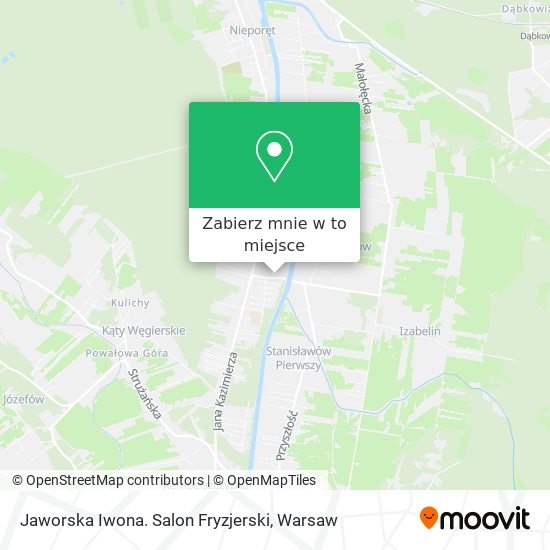 Mapa Jaworska Iwona. Salon Fryzjerski