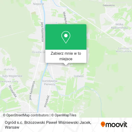 Mapa Ogród s.c. Brzozowski Paweł Wiśniewski Jacek