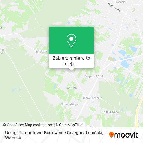 Mapa Usługi Remontowo-Budowlane Grzegorz Łupiński