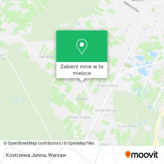 Mapa Kostrzewa Janina