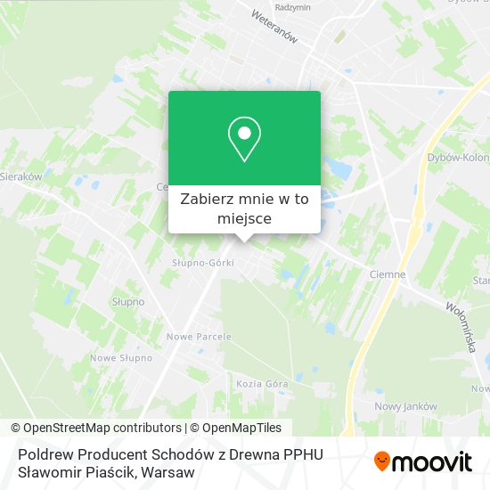 Mapa Poldrew Producent Schodów z Drewna PPHU Sławomir Piaścik