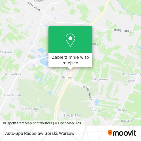 Mapa Auto-Spa Radosław Górski