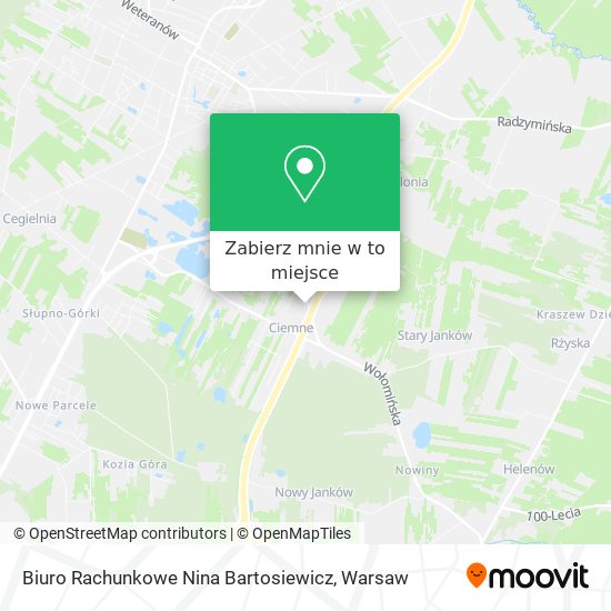 Mapa Biuro Rachunkowe Nina Bartosiewicz