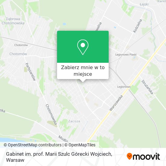 Mapa Gabinet im. prof. Marii Szulc Górecki Wojciech