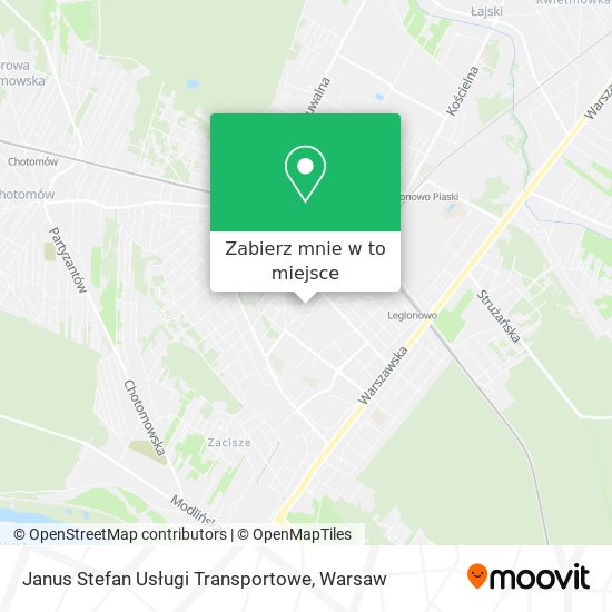 Mapa Janus Stefan Usługi Transportowe