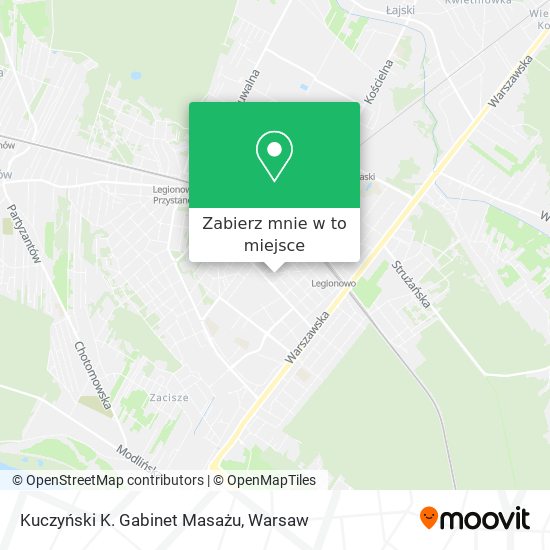 Mapa Kuczyński K. Gabinet Masażu