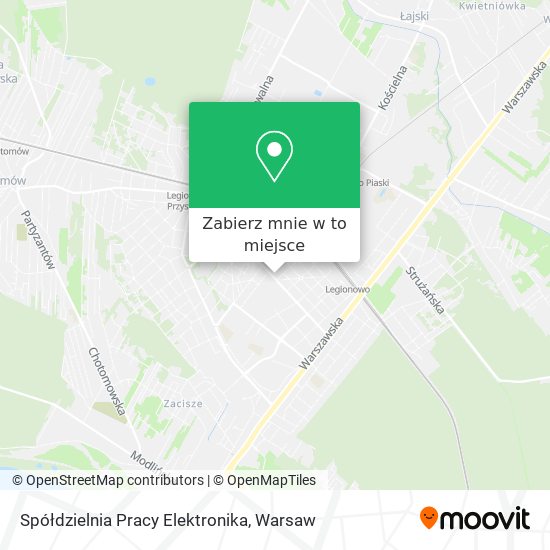 Mapa Spółdzielnia Pracy Elektronika