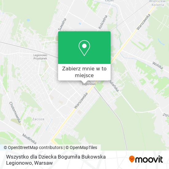 Mapa Wszystko dla Dziecka Bogumiła Bukowska Legionowo