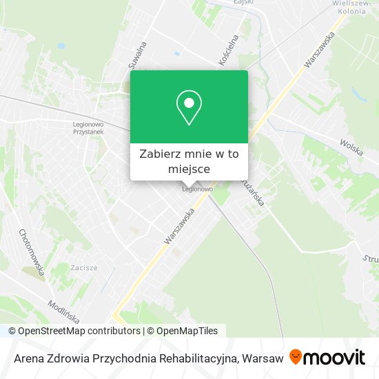 Mapa Arena Zdrowia Przychodnia Rehabilitacyjna