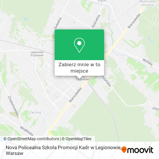 Mapa Nova Policealna Szkoła Promocji Kadr w Legionowie