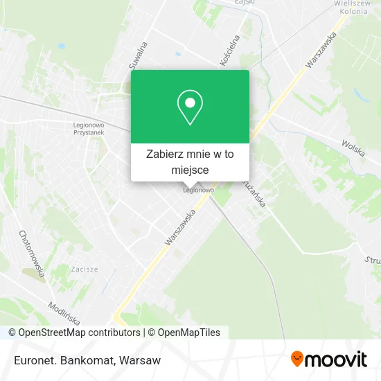 Mapa Euronet. Bankomat