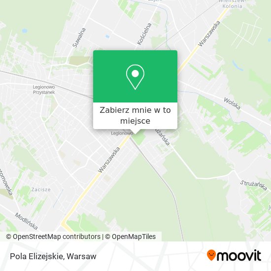 Mapa Pola Elizejskie