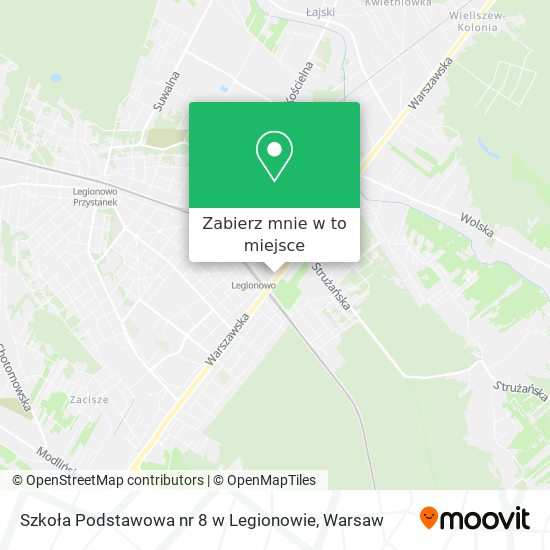 Mapa Szkoła Podstawowa nr 8 w Legionowie