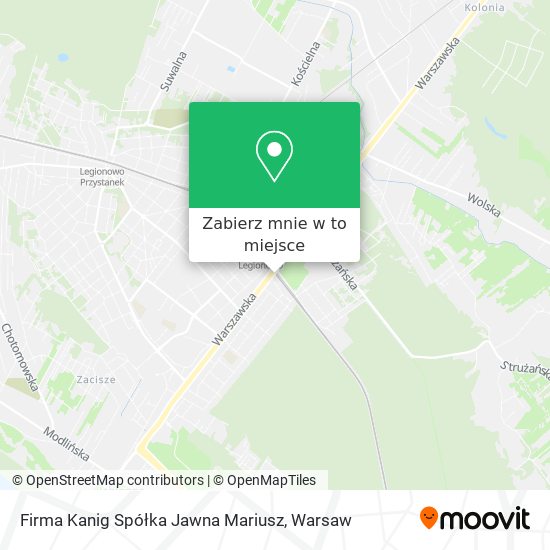 Mapa Firma Kanig Spółka Jawna Mariusz