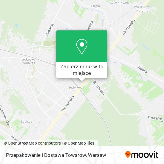 Mapa Przepakowanie i Dostawa Towarow