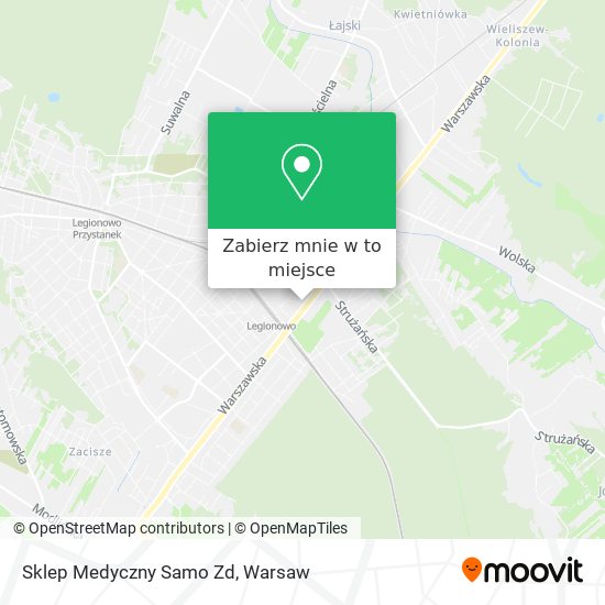 Mapa Sklep Medyczny Samo Zd