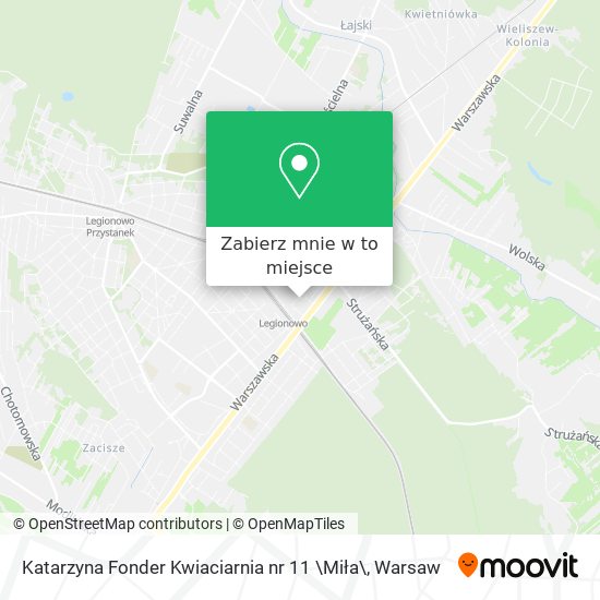 Mapa Katarzyna Fonder Kwiaciarnia nr 11 \Miła\