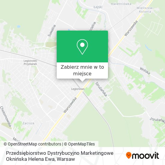 Mapa Przedsiębiorstwo Dystrybucyjno Marketingowe Oknińska Helena Ewa