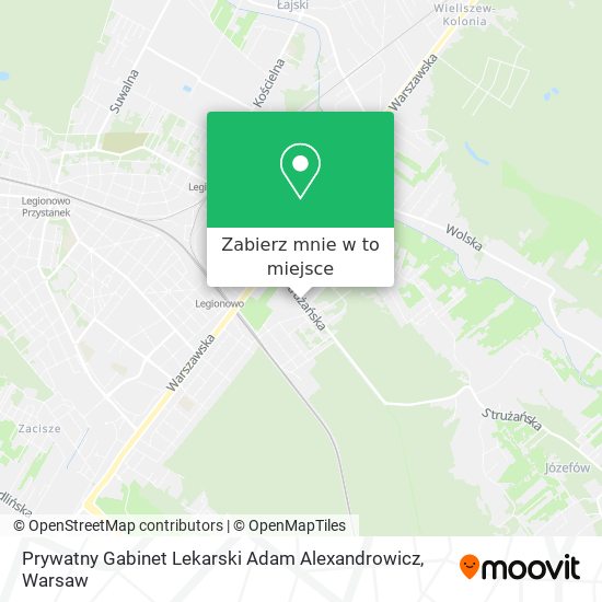 Mapa Prywatny Gabinet Lekarski Adam Alexandrowicz