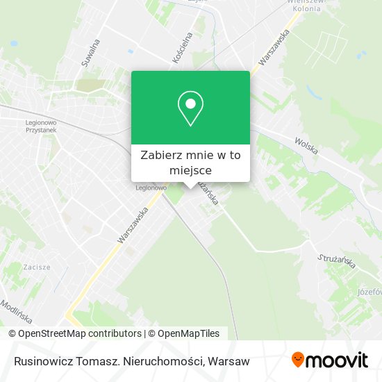 Mapa Rusinowicz Tomasz. Nieruchomości