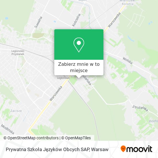 Mapa Prywatna Szkoła Języków Obcych SAP