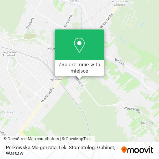 Mapa Perkowska Małgorzata, Lek. Stomatolog. Gabinet