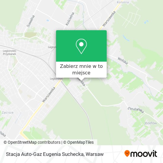 Mapa Stacja Auto-Gaz Eugenia Suchecka