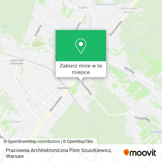 Mapa Pracownia Architektoniczna Piotr Szuszkiewicz